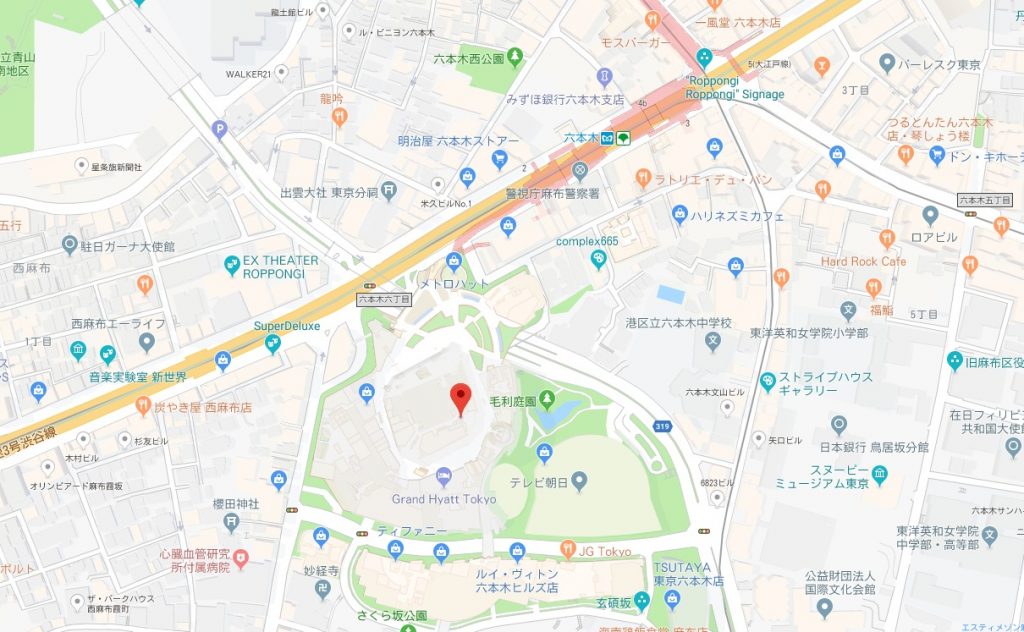 建築の日本展周辺地図