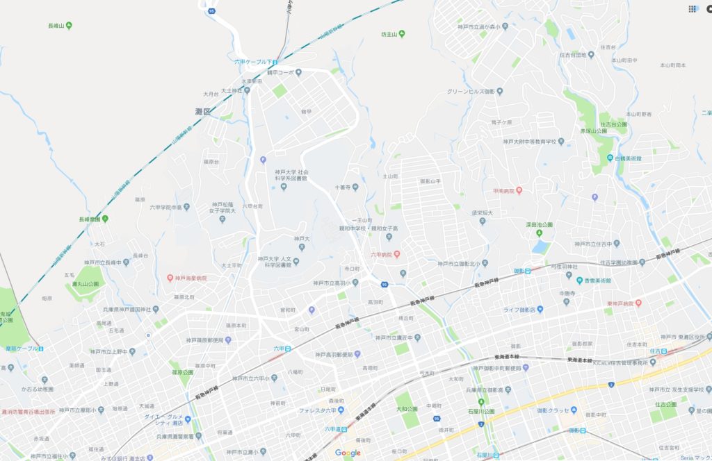 六甲ミーツ・アート 芸術散歩2018周辺地図